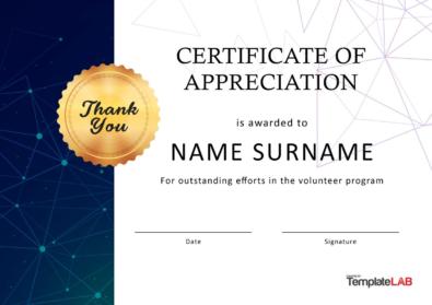 printable volunteer certificates