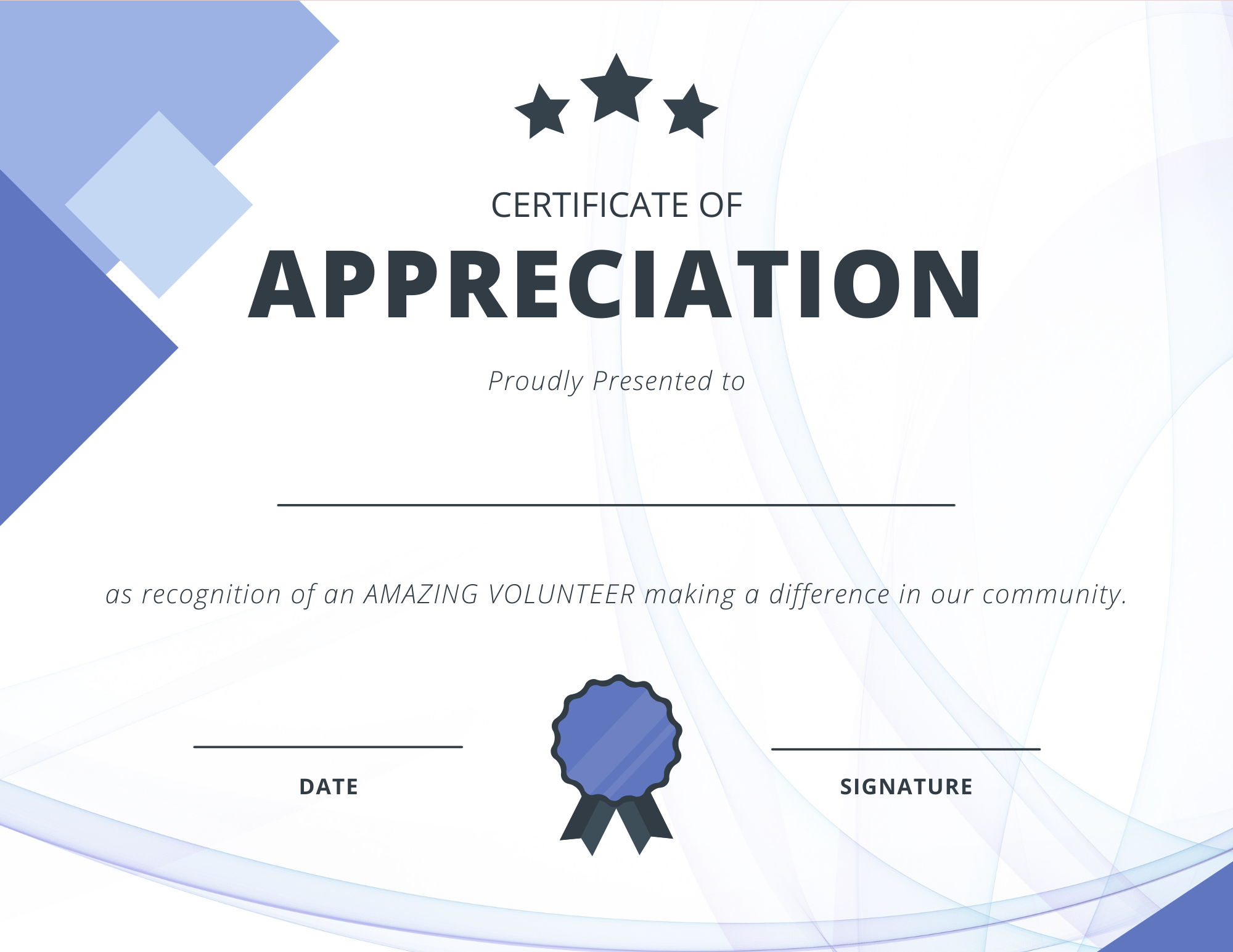 printable volunteer certificates