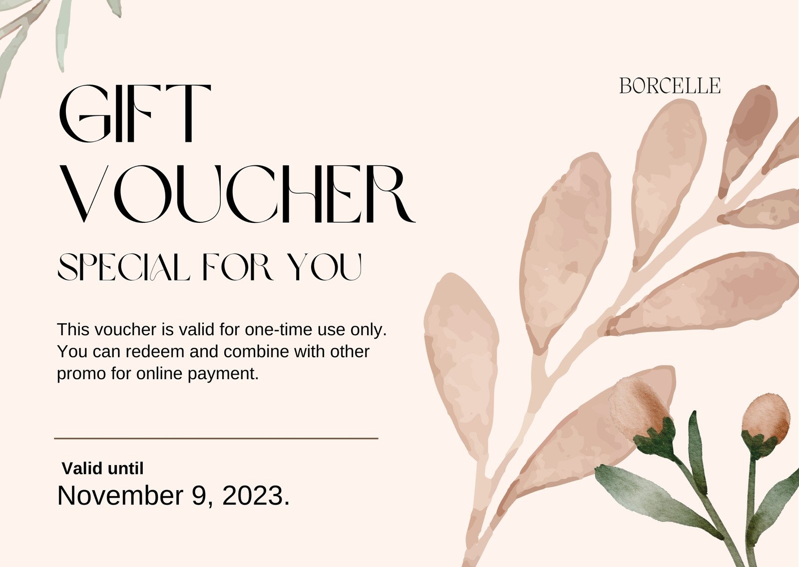 Free, printable gift certificate templates to customize 