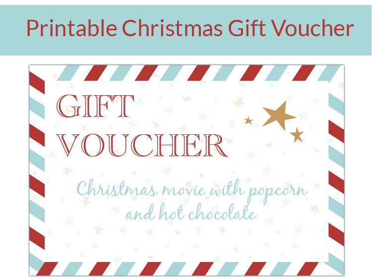 Free Printable Christmas Gift Voucher - My Berry Own