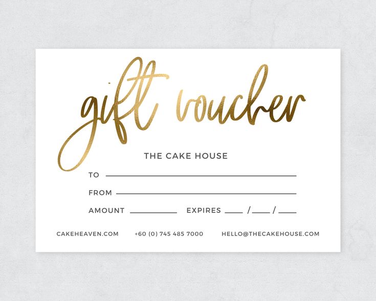 Gold Gift Voucher Template / Editable Gift Certificate Template ...