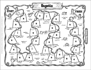 Regatta (Long-Vowel Sounds Game) | Printable Lesson Plans and ...