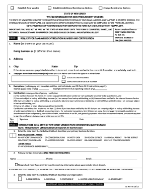 2021-2024 Form NJ W-9 Fill Online, Printable, Fillable, Blank ...