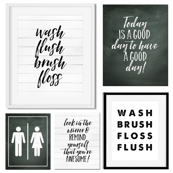 Bathroom Prints | Stylish &  Funny Bathroom Wallprints from just £5.99