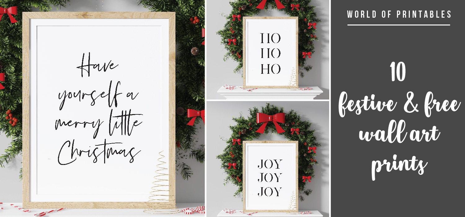 printable wall art christmas