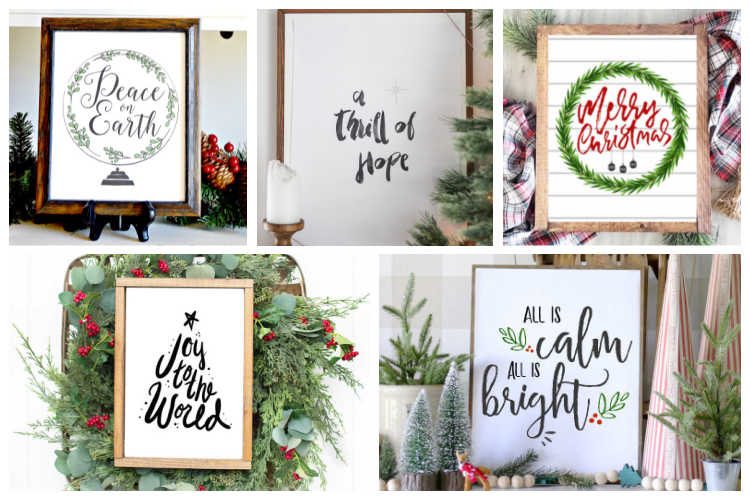 printable wall art christmas