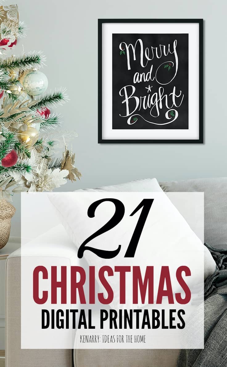 printable wall art christmas