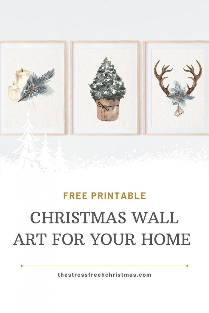 Free Printable Christmas Wall Art - The Stress-Free Christmas