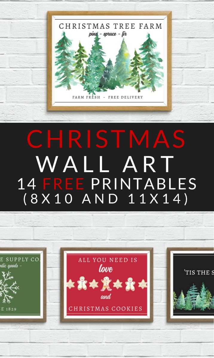 printable wall art christmas