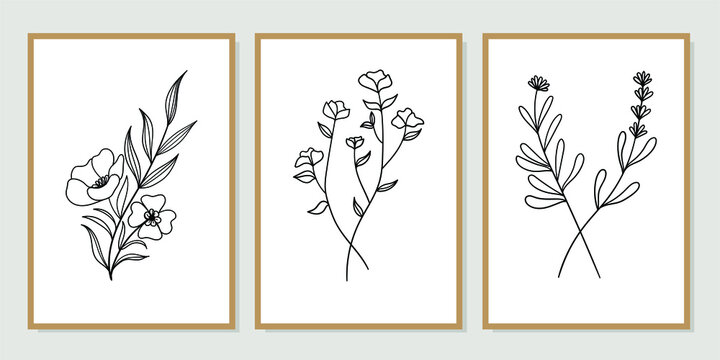 Gallery wall art set of 3 printable minimalist print. Wall art for ...