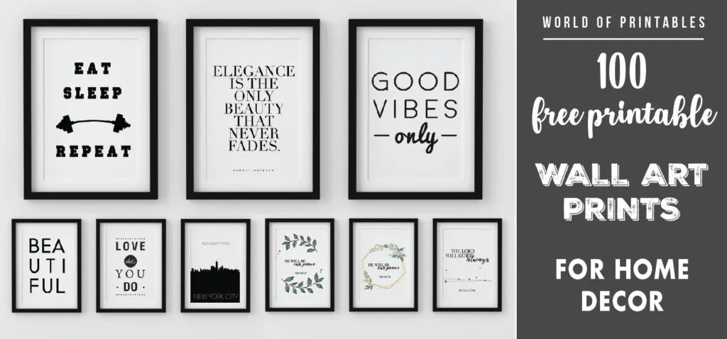 printable wall art prints