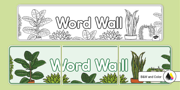 Word Wall, Word Wall Banner, Classroom Banner, Teacher Banner ...