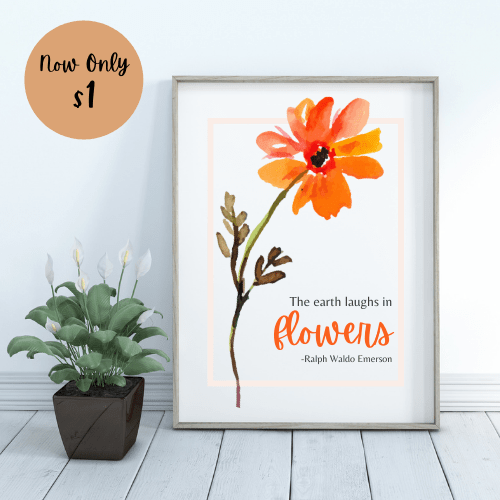 printable wall flowers