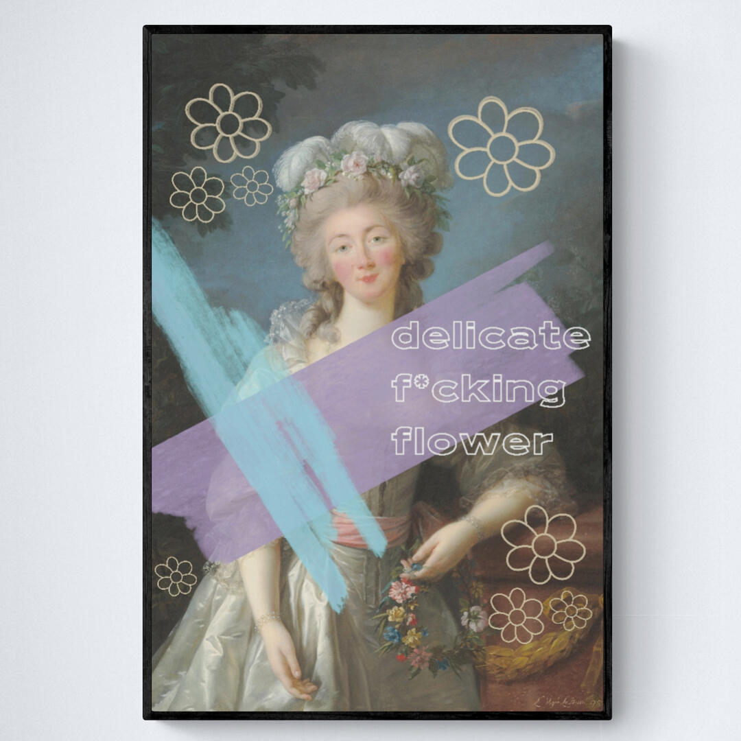 Printable Wall Art: Delicate F*cking Flower - hbrown creates