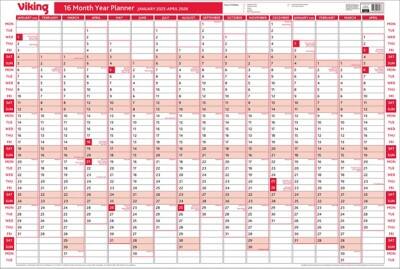 printable wall planner 2018 ireland