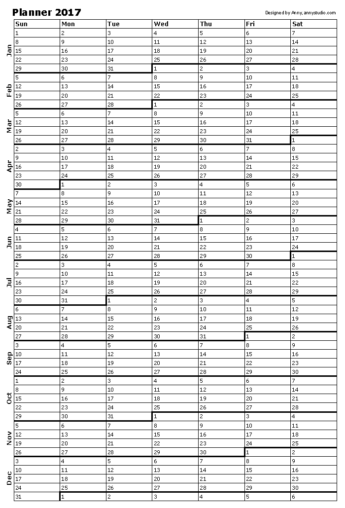 printable wall planner 2018 ireland
