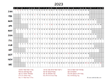 Printable 2023 New Zealand Calendar Templates with Holidays