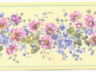 Narrow Floral Mini Print Wallpaper Border 260b04949 <br> CLEARANCE ...