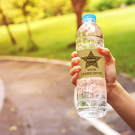 printable water bottle labels office depot