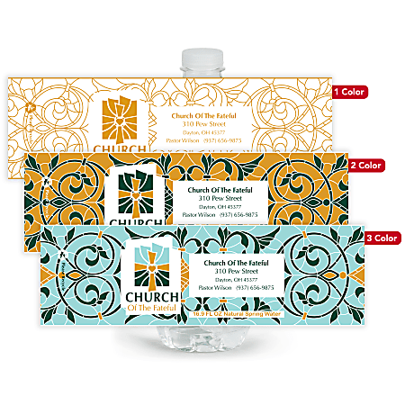 printable water bottle labels office depot