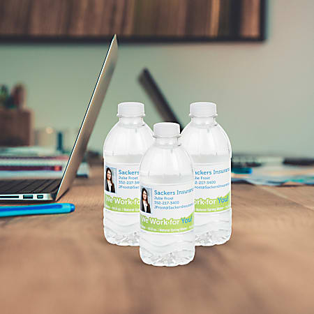 printable water bottle labels office depot