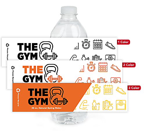 printable water bottle labels office depot