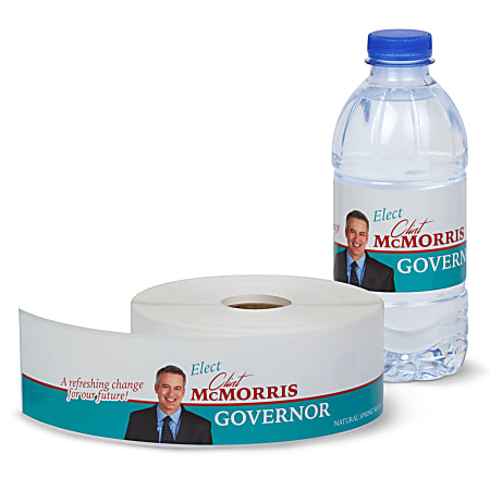 Custom Printed Full Color Water Bottle Labels 1 34 x 8 14 ...