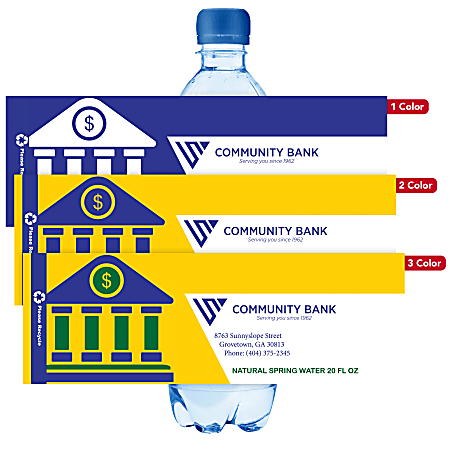printable water bottle labels office depot