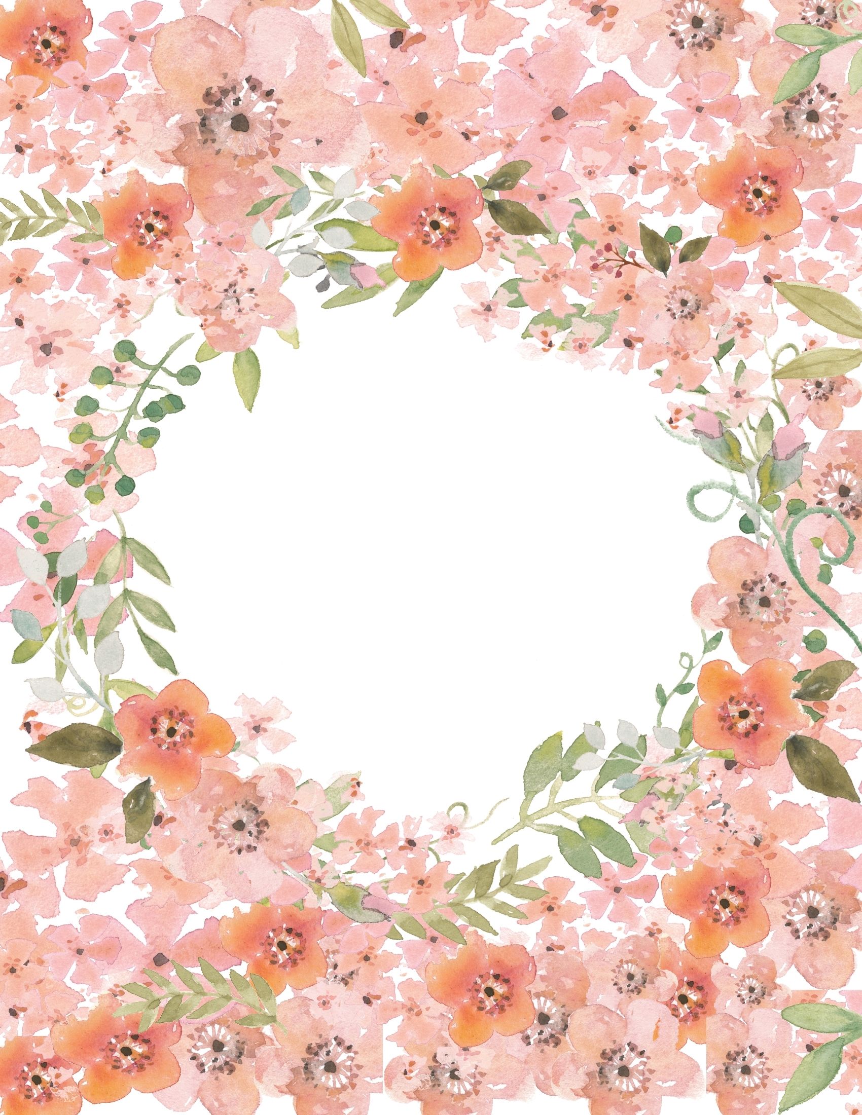 printable watercolor binder covers