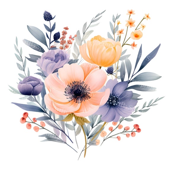 printable watercolor flowers