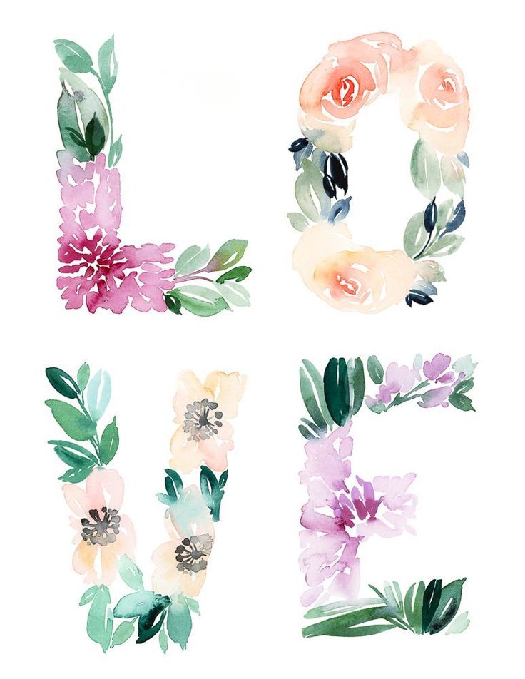printable watercolor flowers