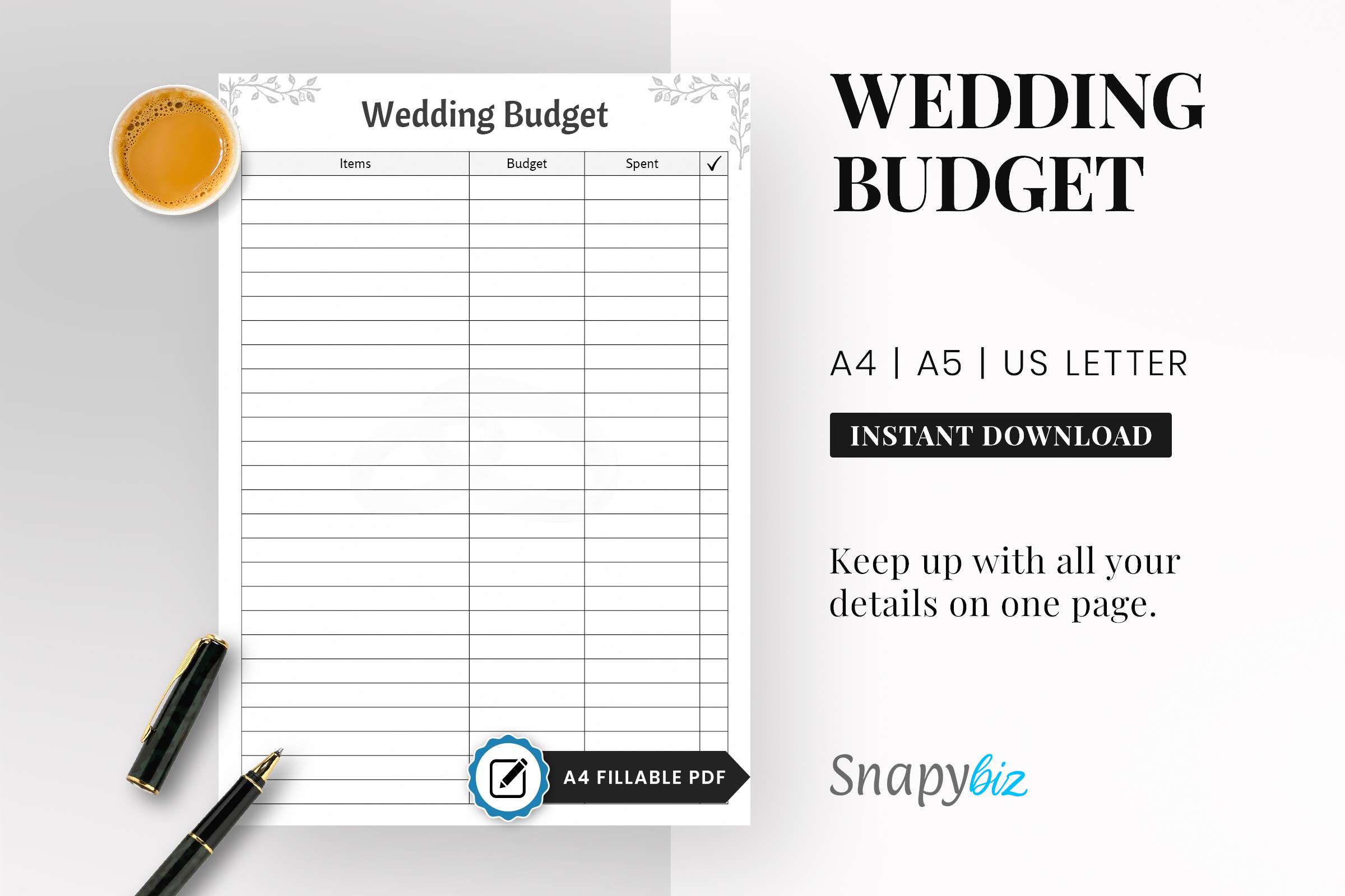printable wedding budget checklist pdf