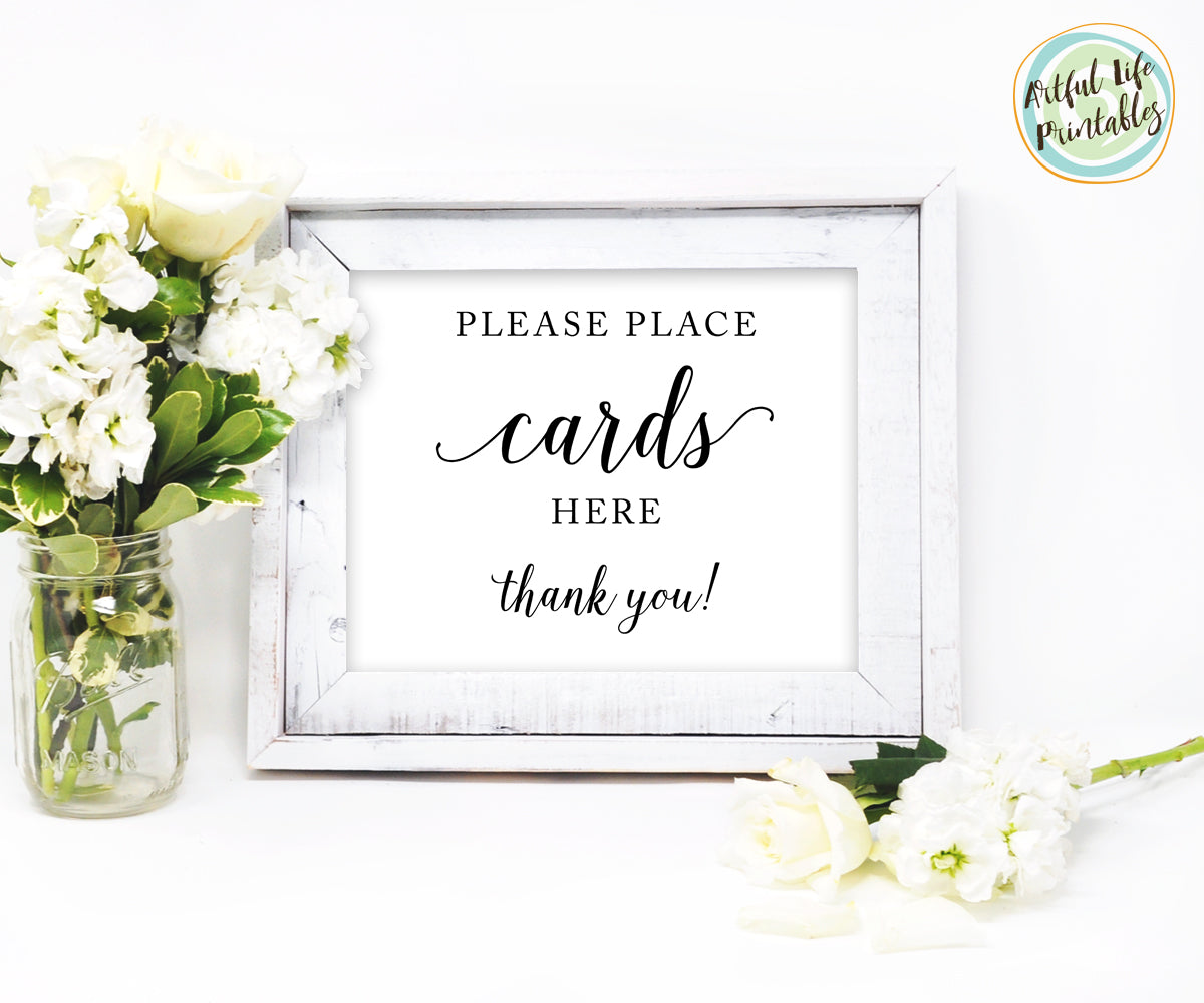 printable wedding cards sign