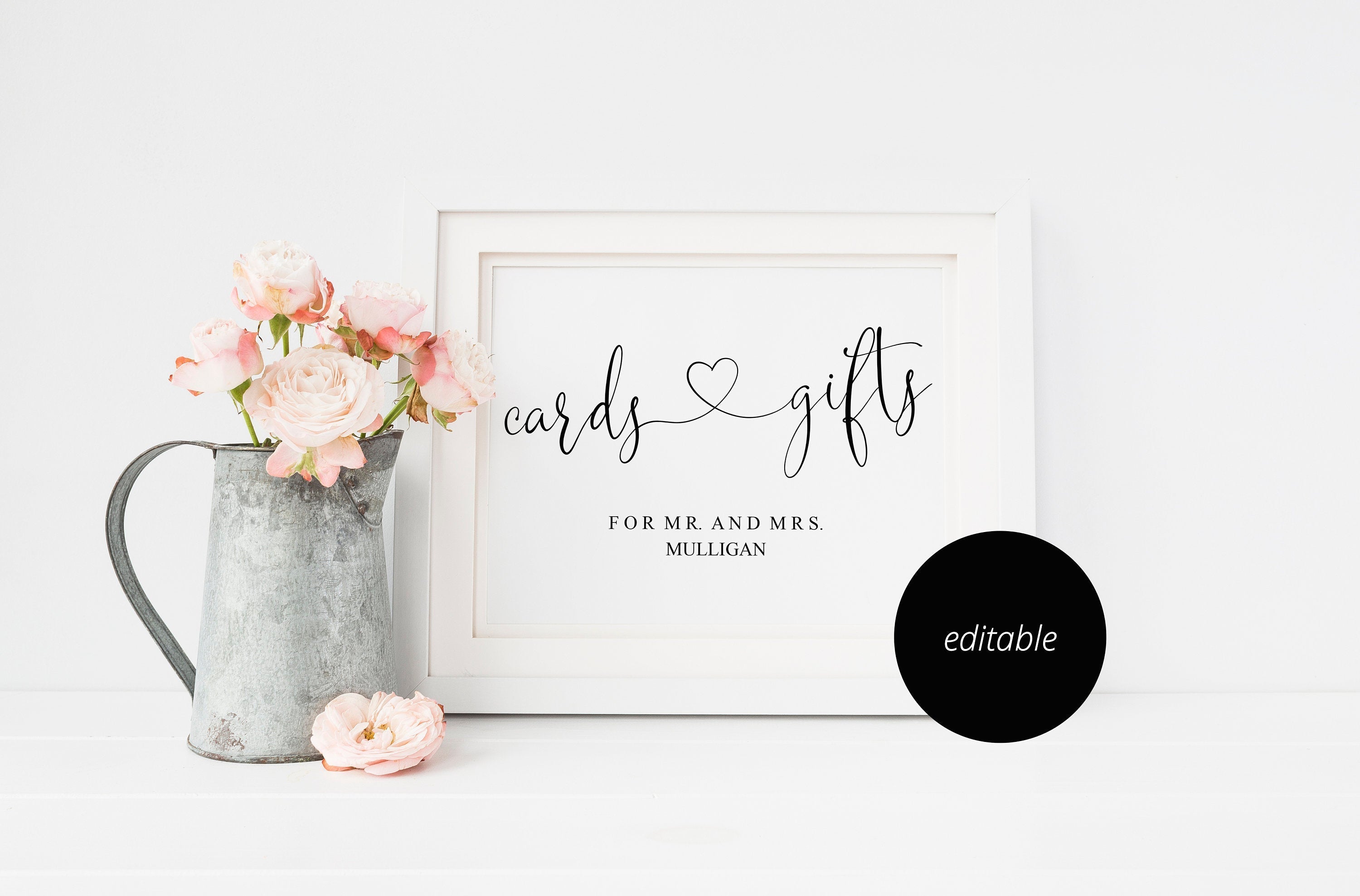 printable wedding cards sign