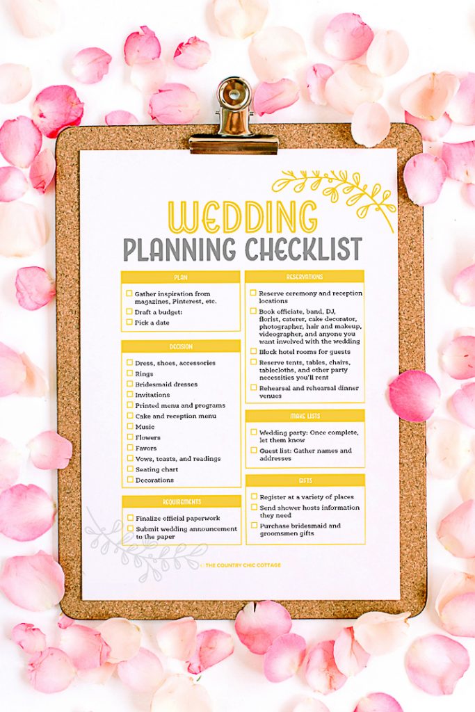 Free Printable Wedding Planner Perfect for Brides - Angie Holden ...