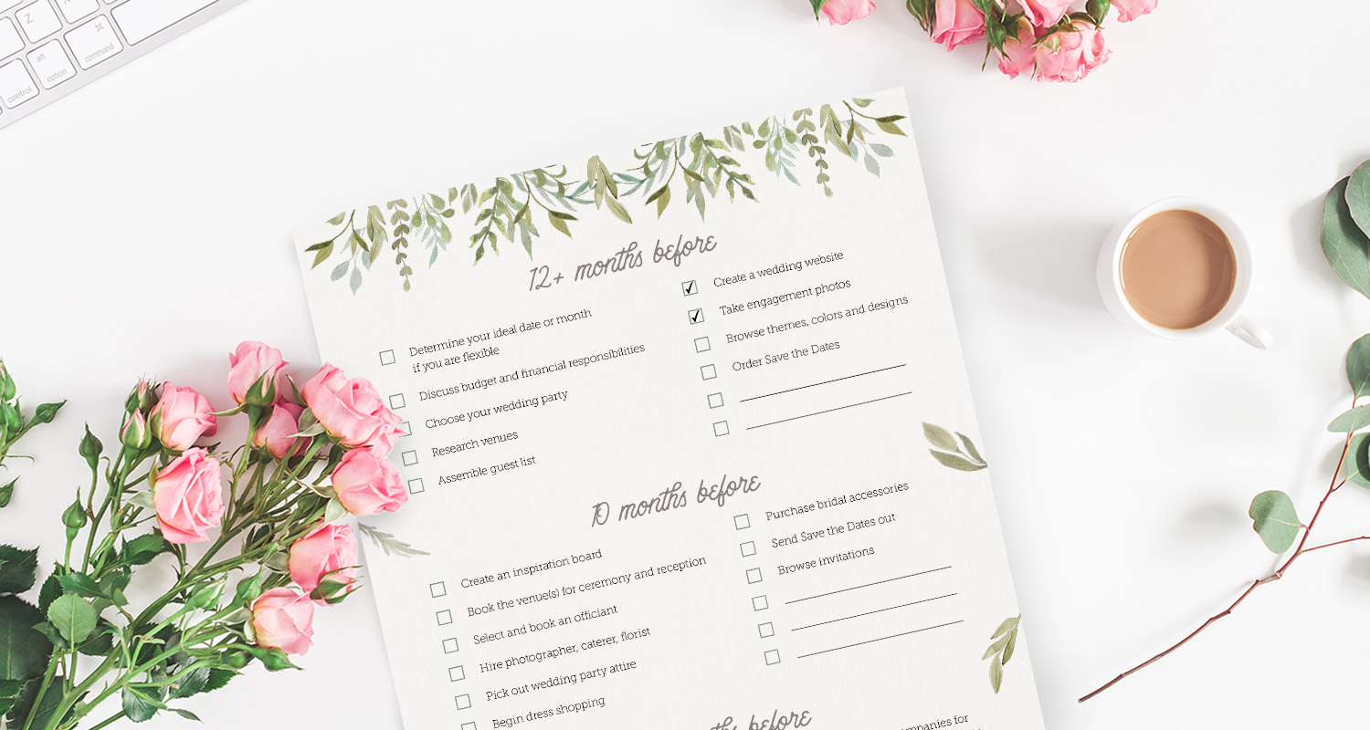 printable wedding checklist free