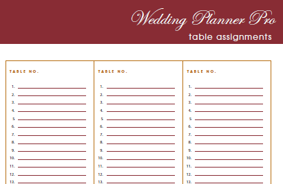 printable wedding checklist free