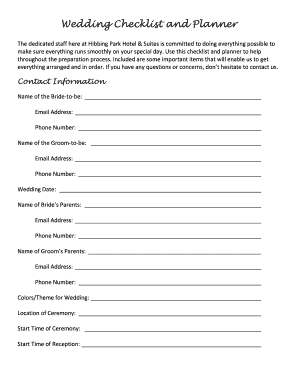 18 Printable wedding checklist timeline Forms and Templates ...