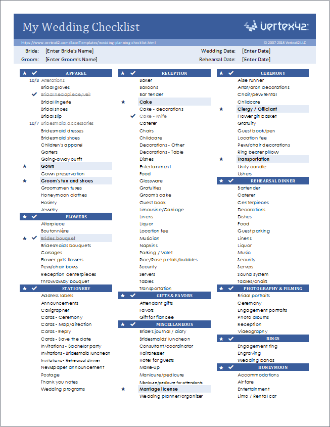 printable wedding checklist philippines
