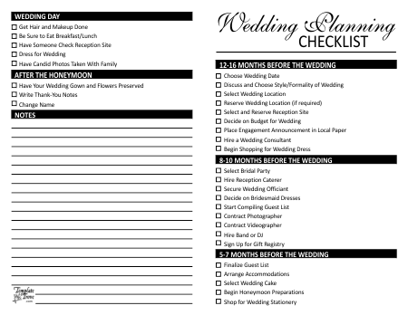 printable wedding checklist philippines