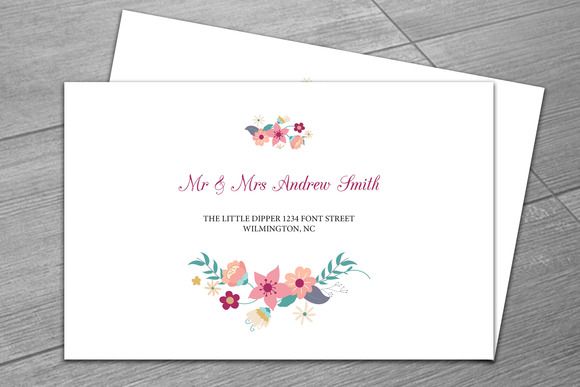 Wedding Envelope Template