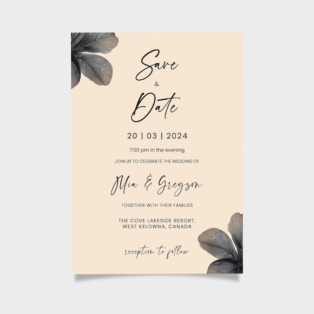 printable wedding invitation templates download
