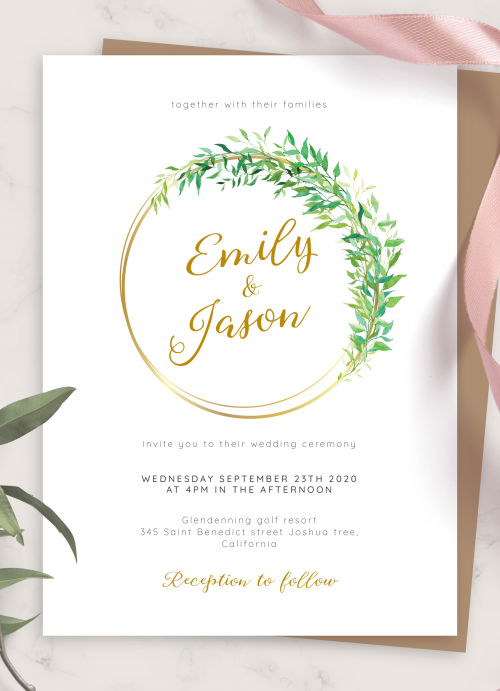 printable wedding invitation templates download