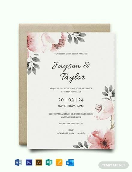 printable wedding invitation templates for word
