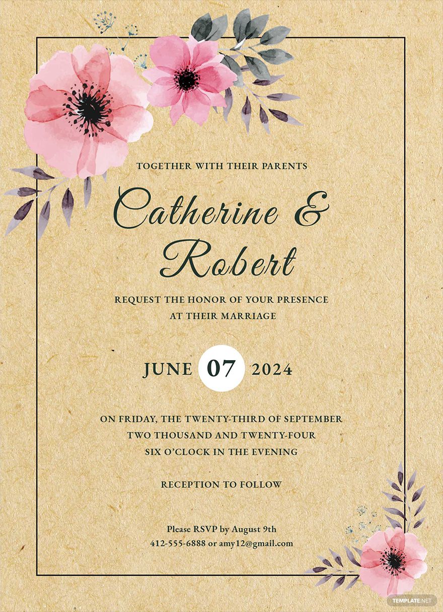 printable wedding invitation templates for word