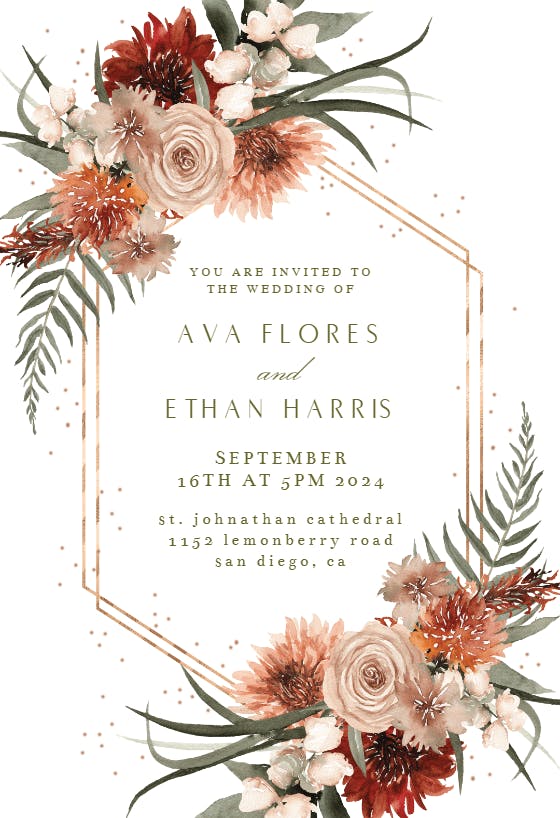printable wedding invitation templates free download
