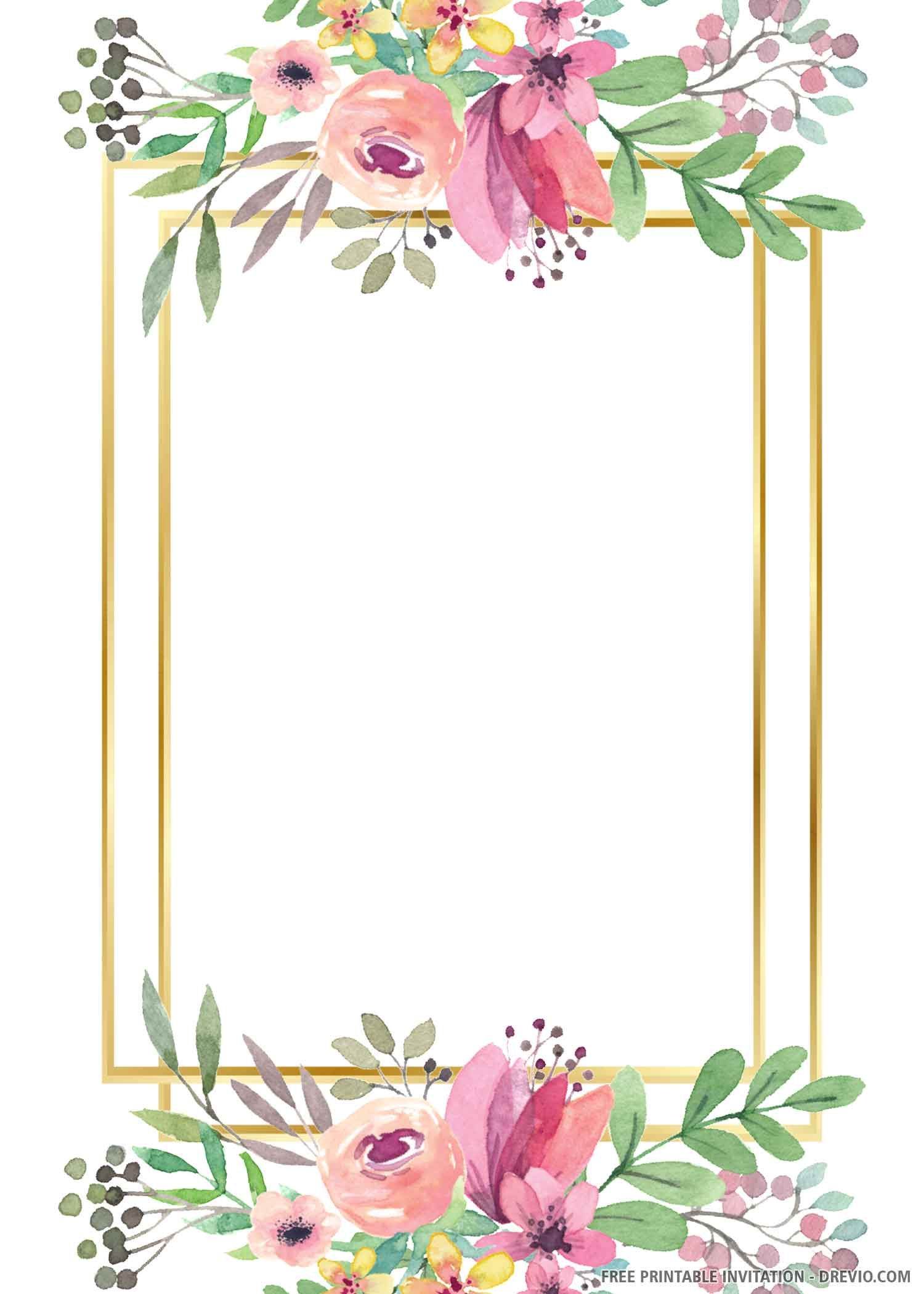 printable wedding invitation templates free download