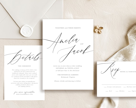 printable wedding invitations and rsvp cards