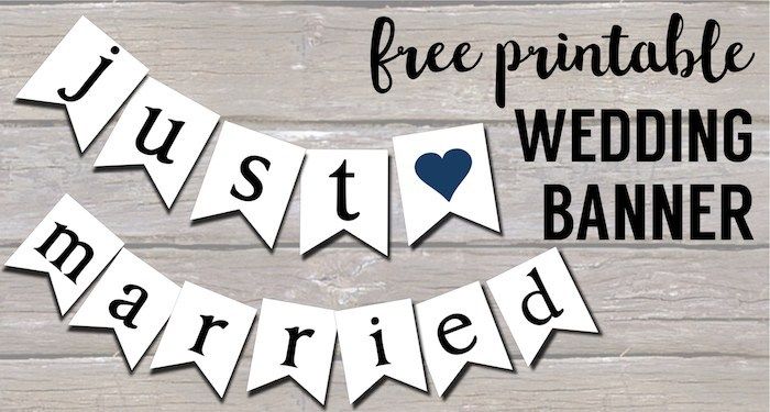 Free Printable Wedding Banners - Paper Trail Design