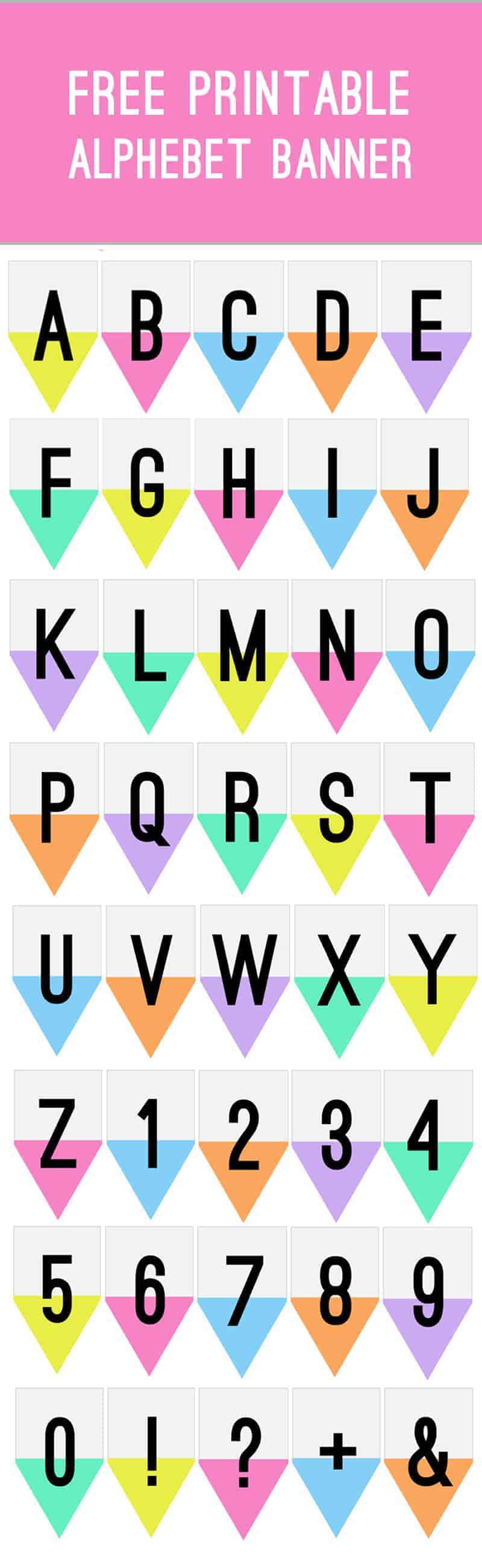 FREE PRINTABLE ALPHABET BANNER FOR YOUR WEDDING DECOR! | Bespoke ...